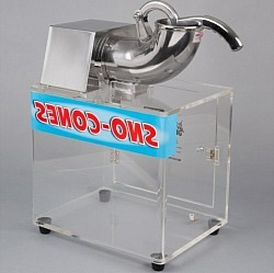 SNOW CONE MACHINE $60.00 ..YOUR CHOICE 1 SQUIRT BOTTLE FLAVORING INCLUDED(16 guests).  EXTRA ARE  $5 EA. 20 cups free