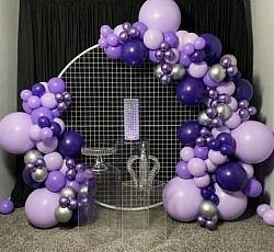 PURPLE BALLOON ARCH PROPS NOT INCLUDED!  STARTING AT $10 PER FOOT