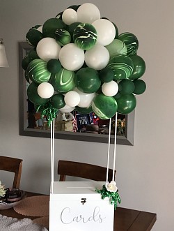 CUSTOM BALLOON CARD BOX DISPLAY ANY COLOR FROM $100 FREE DELIVERY UP TO 12 MILES